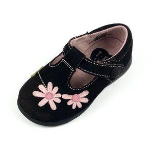 TKS Infant Brown Suede Leather Mary Janes Size 5